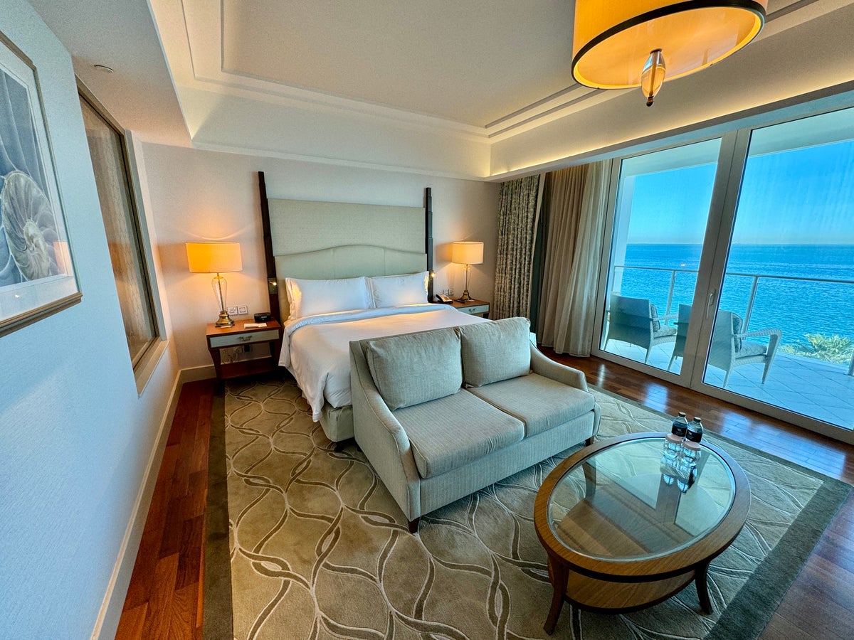 Waldorf Astoria Dubai Palm Jumeirah King Bed and View