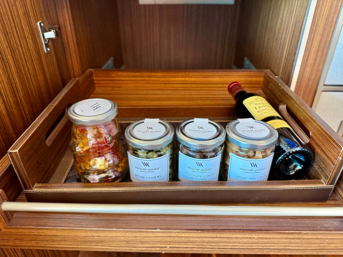 Waldorf Astoria Dubai Palm Jumeirah Minibar Snacks