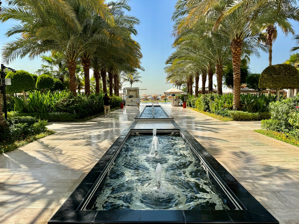 Waldorf Astoria Dubai Palm Jumeirah Walkway to Family Pool