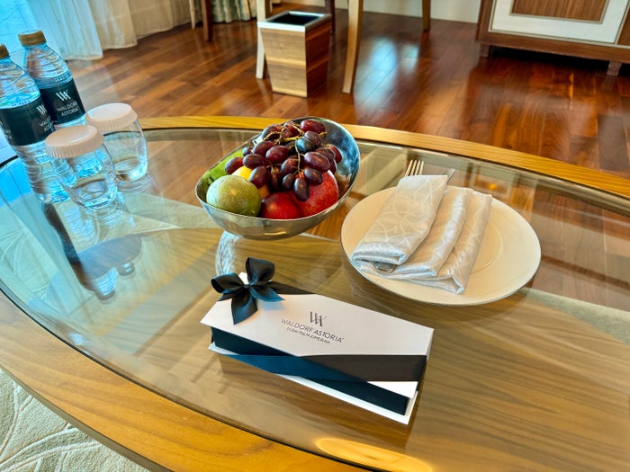 Waldorf Astoria Dubai Palm Jumeirah Welcome Gift