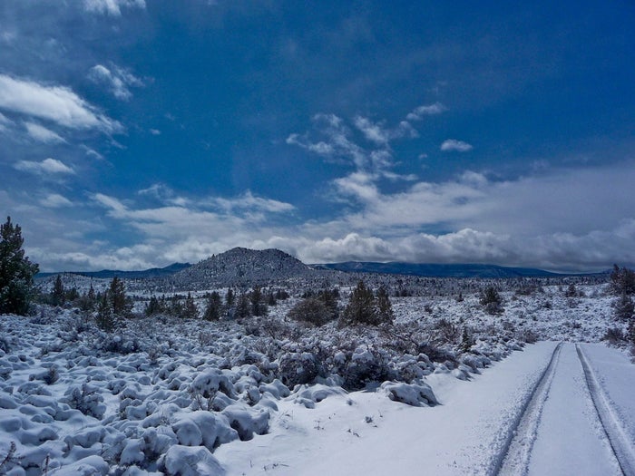 Winter solitude at at Lava Beds Winter solitude at at Lava Beds