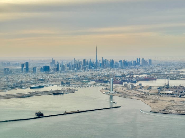 flydubai 737 800 economy Dubai view flydubai 737 800 economy Dubai view