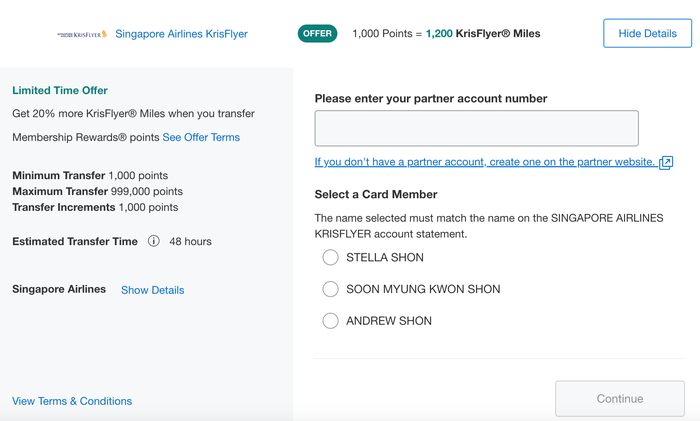 Amex Singapore 30 Transfer Bonus Amex Singapore 30 Transfer Bonus