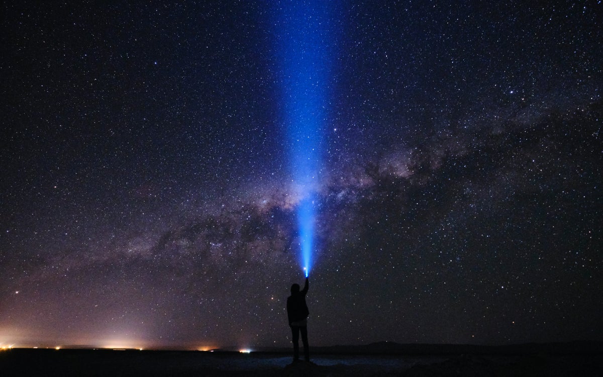 Atacama Desert night sky with stars