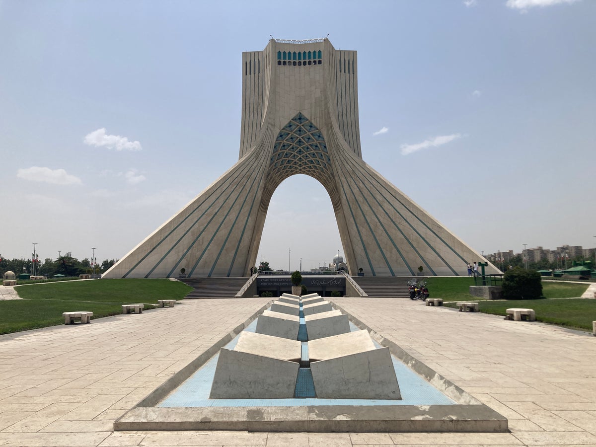 Azadi Tower in Tehran Iran