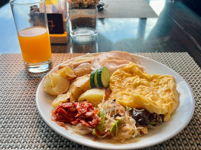 Bangkok Marriott Marquis M Club Breakfast Plate Bangkok Marriott Marquis M Club Breakfast Plate