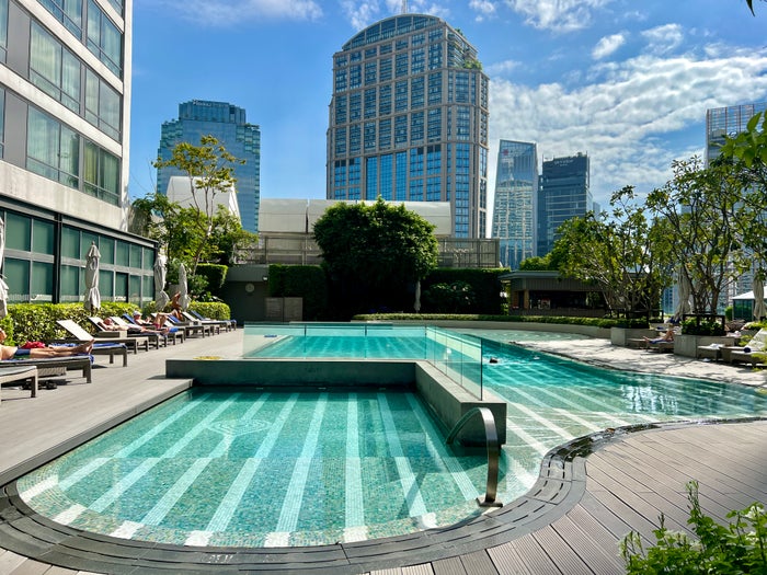 Bangkok Marriott Marquis Pool With Skyline Bangkok Marriott Marquis Pool With Skyline