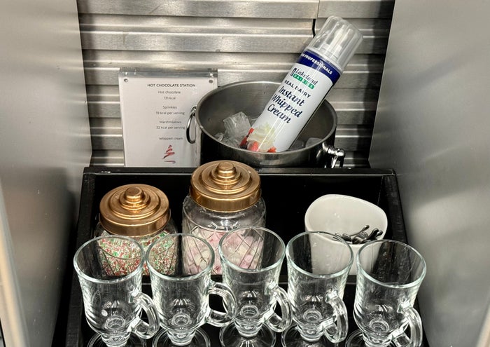 British Airways LHR Galleries First hot chocolate
