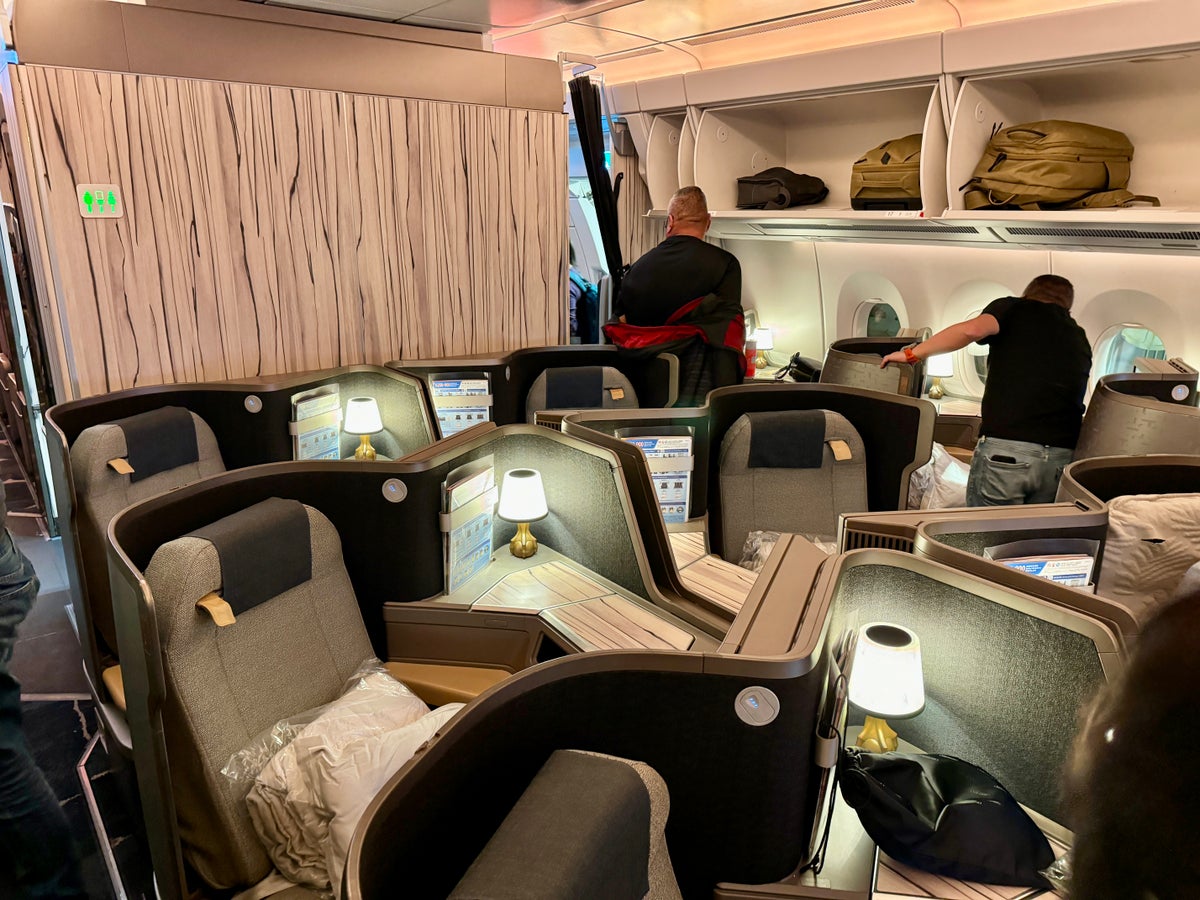 China Airlines A350 Business Class Cabin Rear