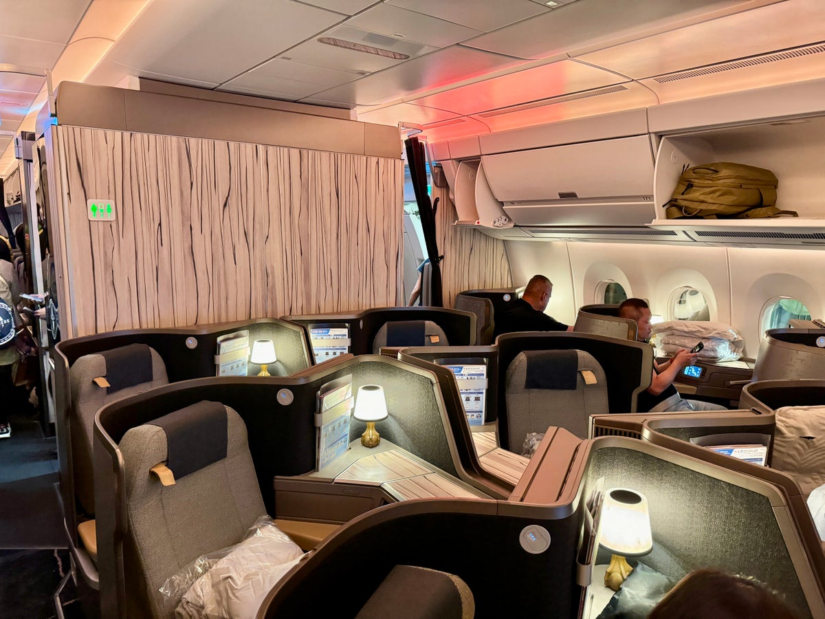 China Airlines A350 Business Class Cabin View