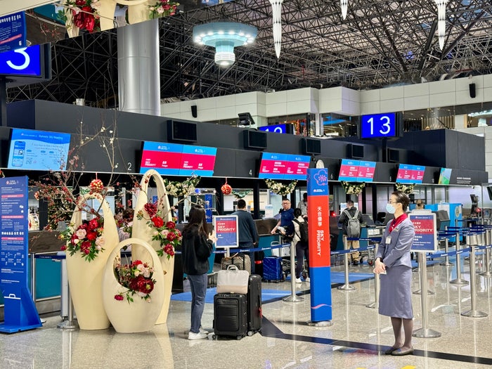 China Airlines A350 Business Class Check In Desks China Airlines A350 Business Class Check In Desks
