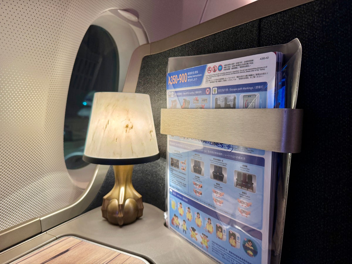 China Airlines A350 Business Class Seat 15K Lamp