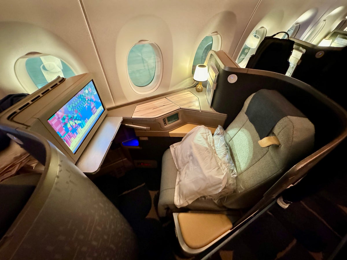 China Airlines A350 Business Class Seat 15K Wide Angle