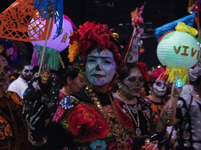 Day of the Dead parade in Mexico City
