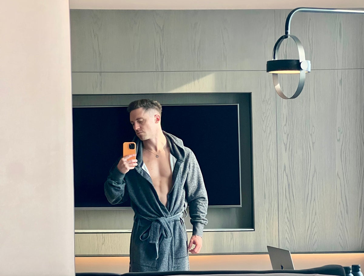 Equinox Hotel NYC bathrobe