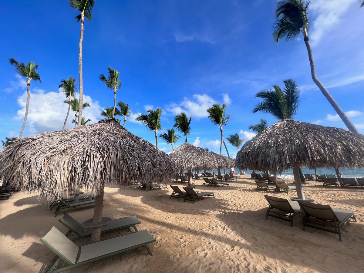 Excellence Club Beach seating at Finest Punta Cana