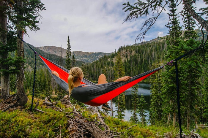 Girl in hammock Girl in hammock