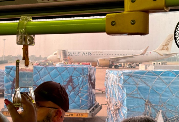 Gulf Air A321neo business class CMB taxi Gulf Air A321neo business class CMB taxi