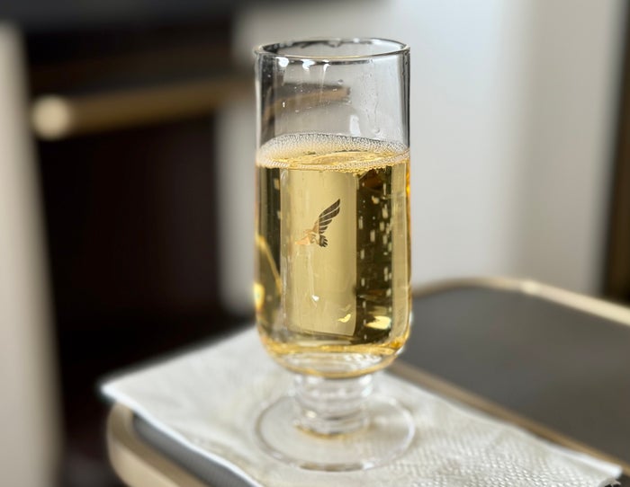 Gulf Air A321neo business class FnB Champagne Gulf Air A321neo business class FnB Champagne