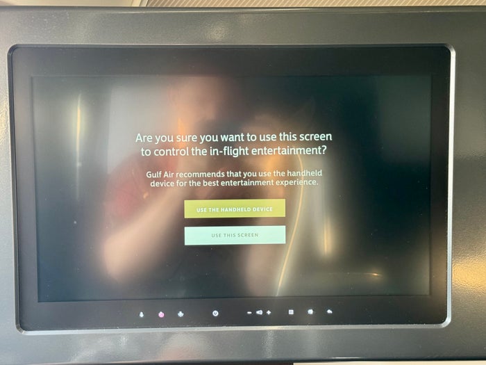 Gulf Air A321neo business class IFE Gulf Air A321neo business class IFE