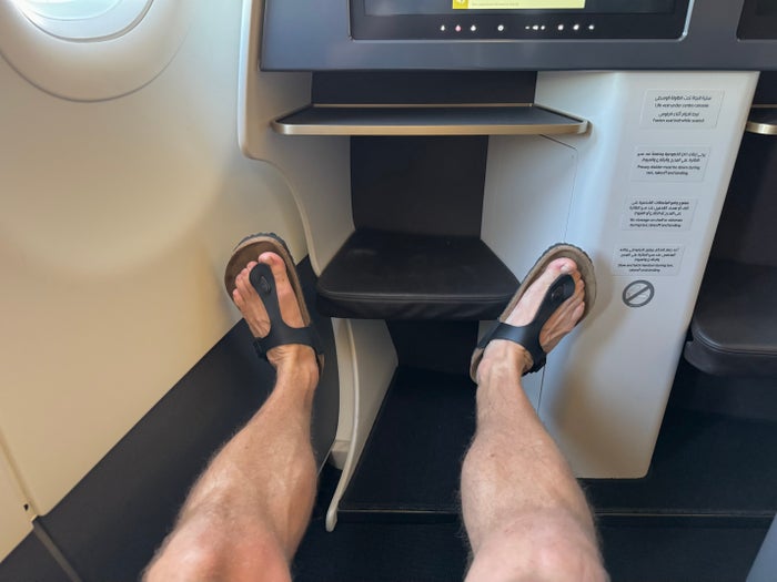 Gulf Air A321neo business class seat leg space Gulf Air A321neo business class seat leg space