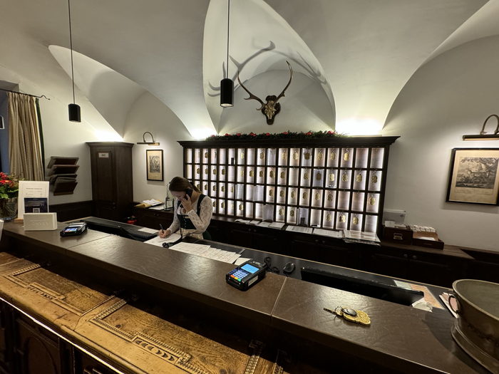 Hotel Goldener Hirsch Front Desk Hotel Goldener Hirsch Front Desk