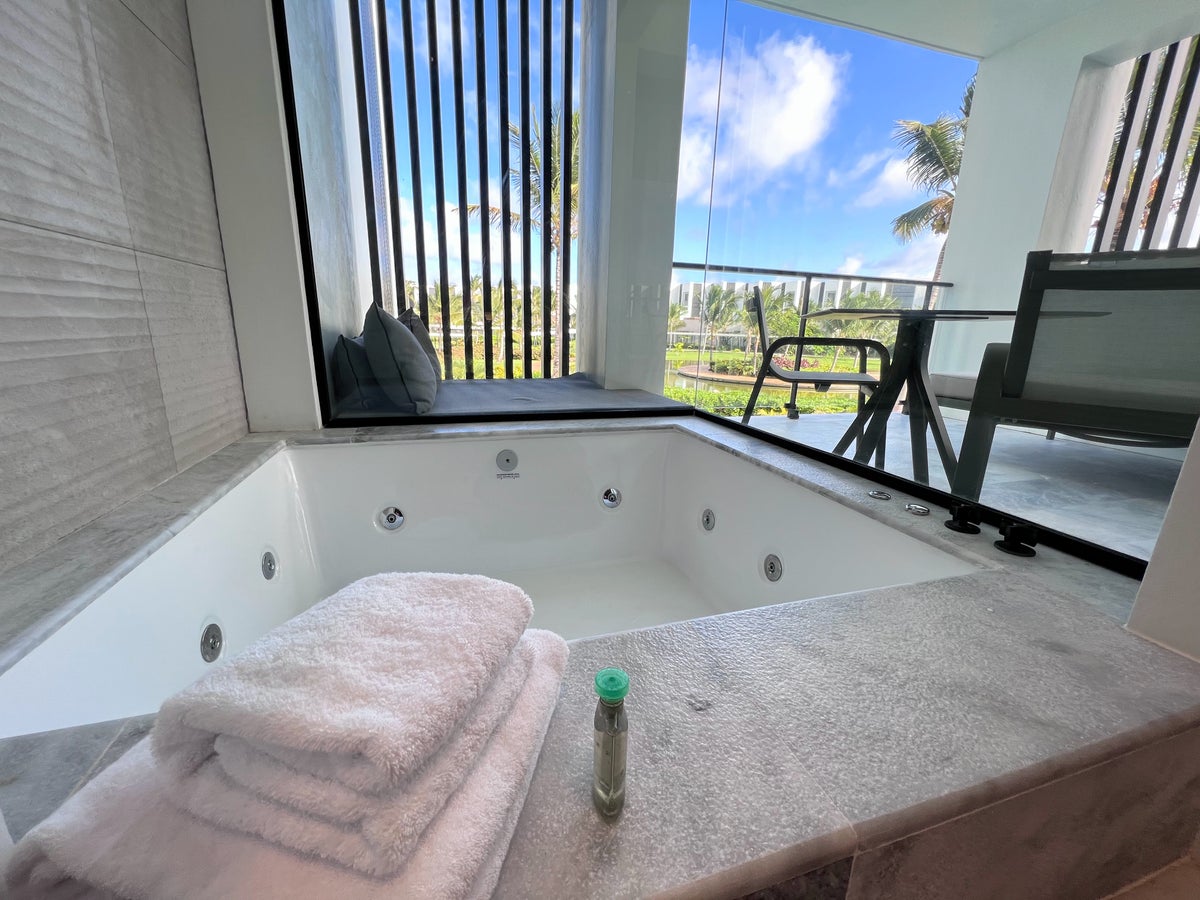 In room jacuzzi at Finest Punta Cana