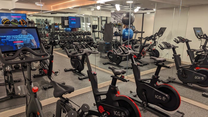 Motto by Hilton New York City Times Square amenities fitness center Pelotons Motto by Hilton New York City Times Square amenities fitness center Pelotons