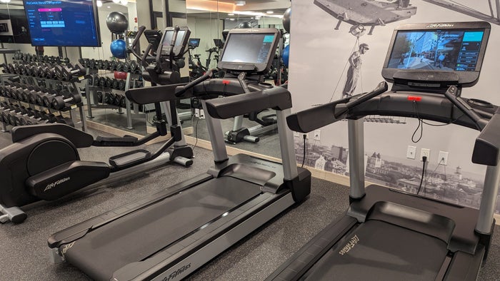 Motto by Hilton New York City Times Square amenities fitness center treadmills Motto by Hilton New York City Times Square amenities fitness center treadmills