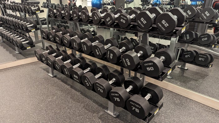 Motto by Hilton New York City Times Square amenities fitness center weights Motto by Hilton New York City Times Square amenities fitness center weights