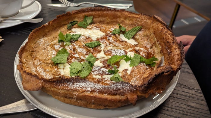 Motto by Hilton New York City Times Square food and beverage Alderman Dutch baby Motto by Hilton New York City Times Square food and beverage Alderman Dutch baby