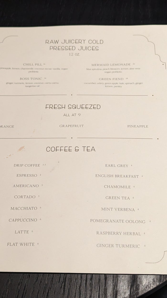 Motto by Hilton New York City Times Square food and beverage Alderman menu Motto by Hilton New York City Times Square food and beverage Alderman menu