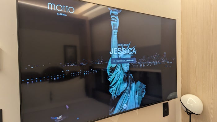 Motto by Hilton New York City Times Square guestroom TV Motto by Hilton New York City Times Square guestroom TV