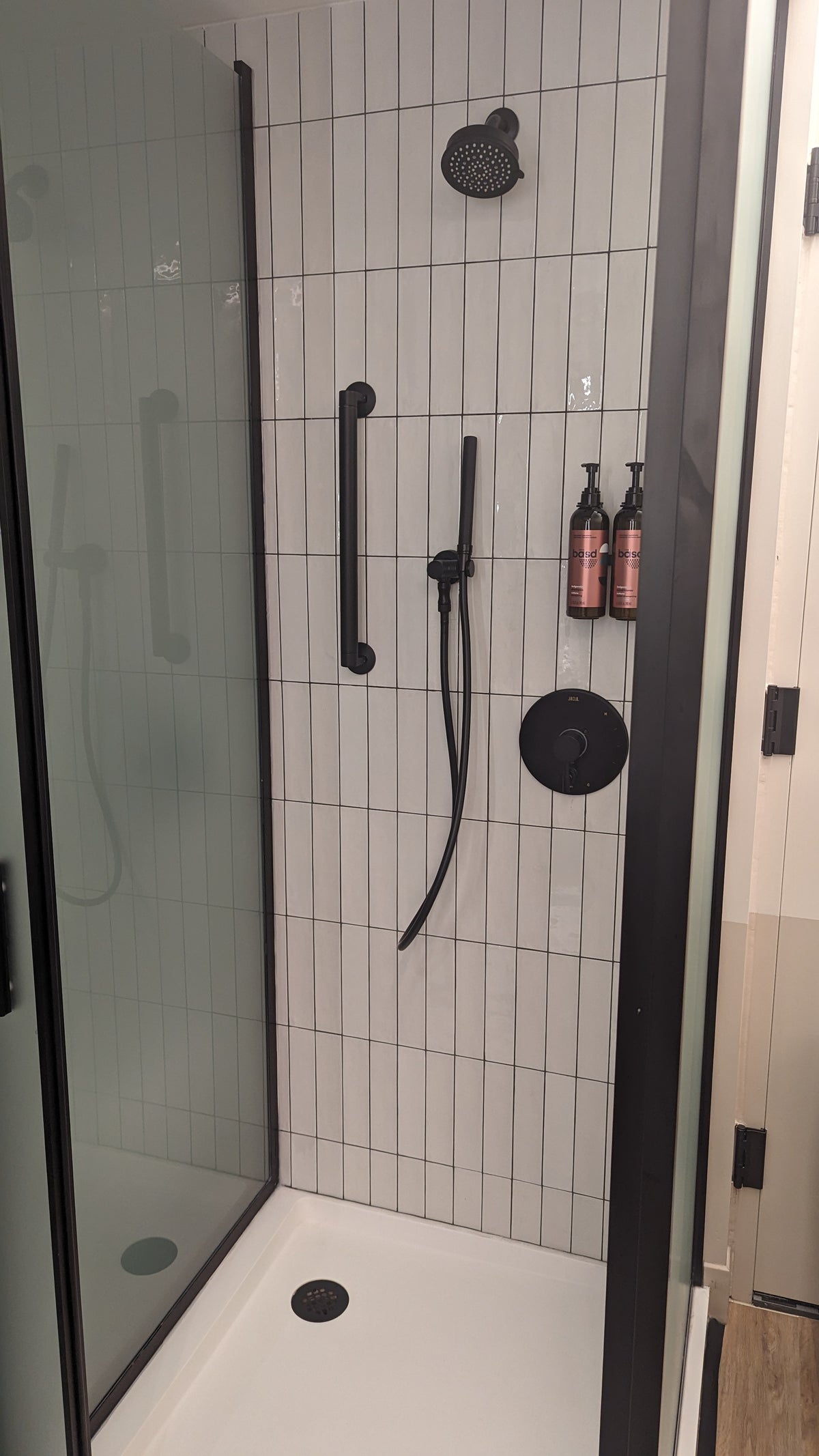 Motto by Hilton New York City Times Square guestroom bathroom shower enclosure