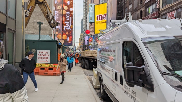Motto by Hilton New York City Times Square location street view to the left Motto by Hilton New York City Times Square location street view to the left