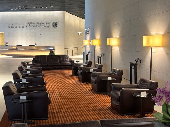 Qatar Airways Al Safwa Lounge Doha seating