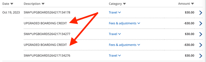 Southwest credit card upgraded boarding credit Southwest credit card upgraded boarding credit