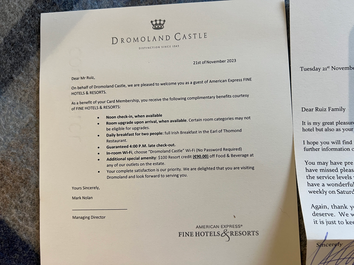 Dromoland FHR Benefits Dromoland FHR Benefits