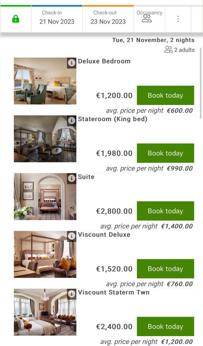 Dromoland Rates Screenshot Dromoland Rates Screenshot