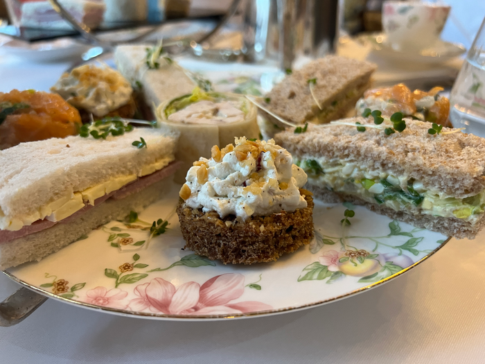 Dromoland Castle Mrs. White's Afternoon Tea sandwiches Dromoland Castle Mrs. White's Afternoon Tea sandwiches