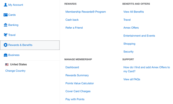 Amex Benefits Page Amex Benefits Page