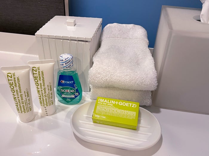 Bathroom amenities at Le Meridien Columbus The Joseph Bathroom amenities at Le Meridien Columbus The Joseph