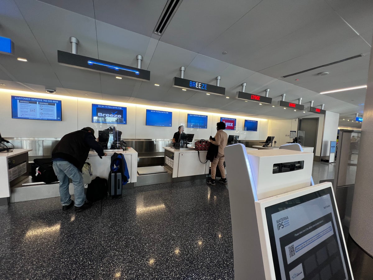 Breeze Airways Check in Counter LAX