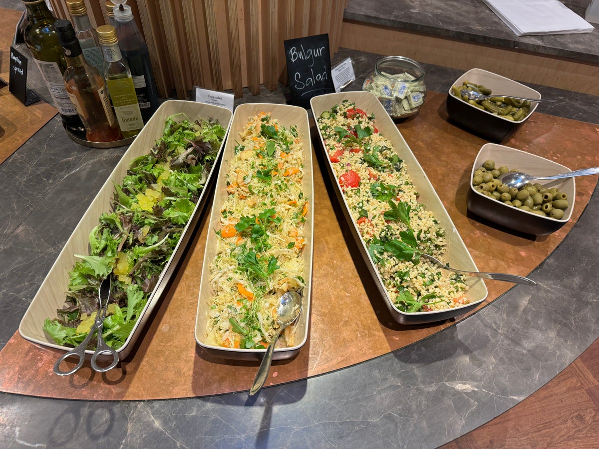 Carlsberg Aviator Lounge CPH salads