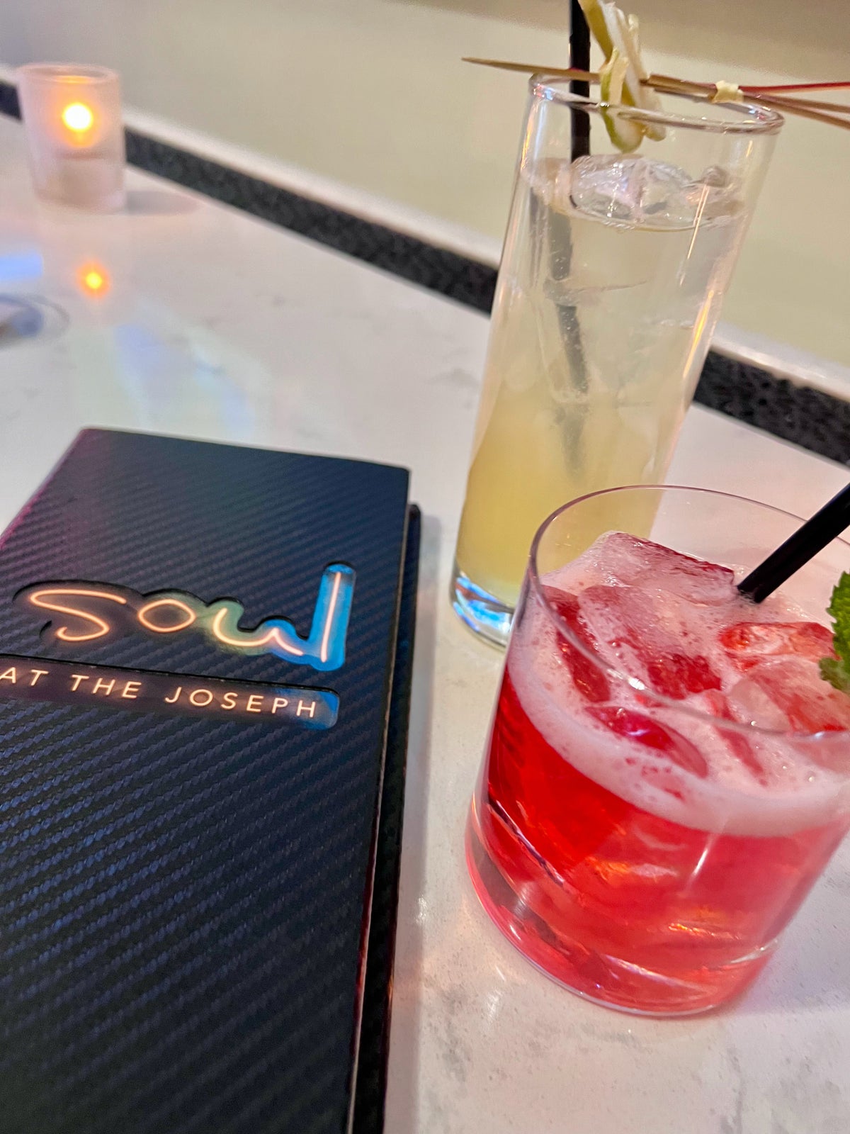 Cocktails at Soul at the Joseph Columbus