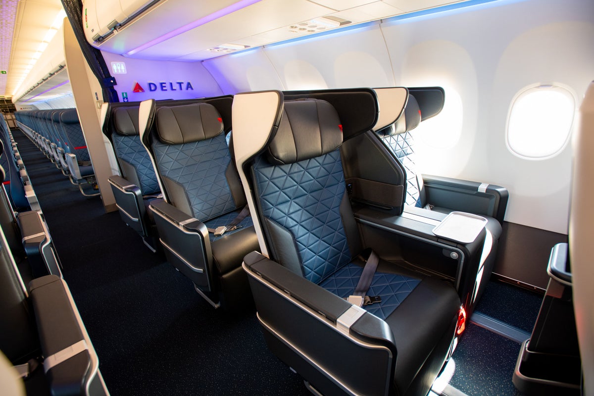 Delta A321neo First Class cabin light. Image Credit: Delta
