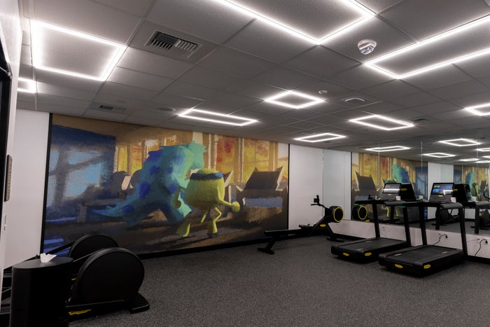 Disney Pixar Disneyland fitness center Disney Pixar Disneyland fitness center