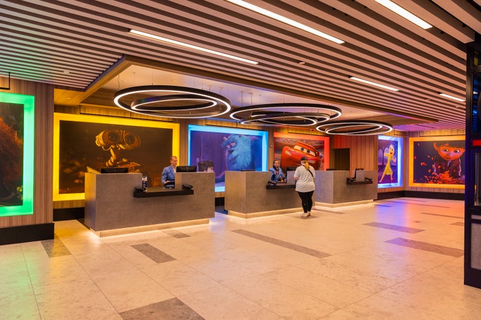 Disney Pixar Disneyland front desk Disney Pixar Disneyland front desk