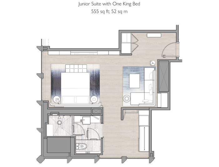 Equinox Hotel Junior Suite floor plan Equinox Hotel Junior Suite floor plan
