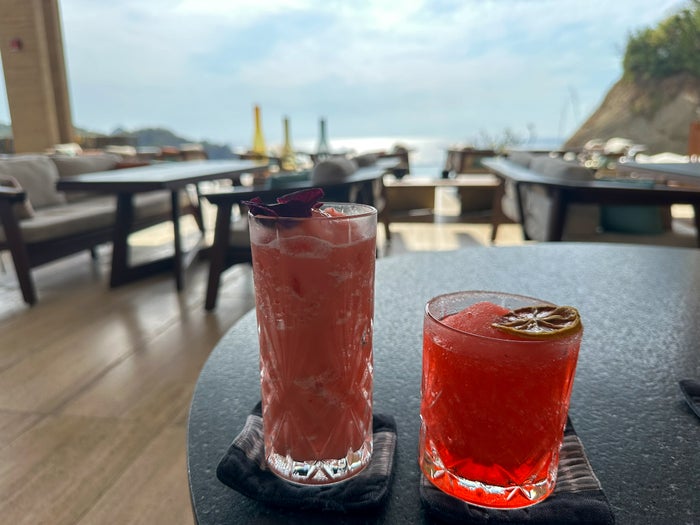 Four Seasons Tamarindo Coyul buffet afternoon cocktails